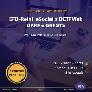 Curso EFD-Reinf eSocial x DCTFWeb Darf e GRFGTS