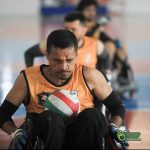 Atleta de Rugby em Cadeira de Rodas - Matheus, durante campeonato em Brasília